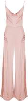 Thumbnail for your product : boohoo Slinky Cowl Neck Wide Leg Jumpsuit