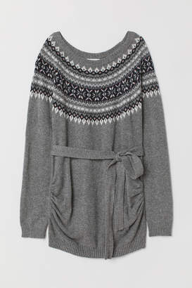 H&M MAMA Jacquard-knit Sweater