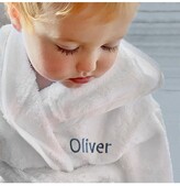 Thumbnail for your product : Babyblooms Personalised Bathrobe and Baby Bunny Soft Toy, 0-12 Months, White/Blue