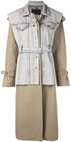 Thumbnail for your product : Proenza Schouler Belted Trench with Denim Vest Coat