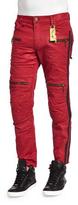 Thumbnail for your product : Robin's Jeans Red Racer Quilted-Knee Moto Jeans, Red