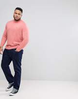 Thumbnail for your product : Tommy Hilfiger Big & Tall Flag Logo Knit Jumper Plaited Cotton Silk In Pink