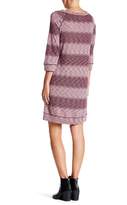Thumbnail for your product : Max Studio 3/4 Length Sleeve Shift Dress