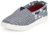 Thumbnail for your product : Toms Chambray Stars & Stripes Bimini Shoe, Blue, Tiny
