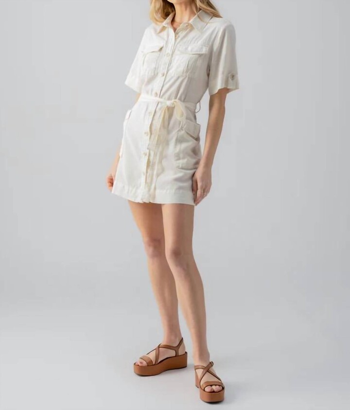 Fluid Surplus Dress In Birch
