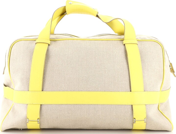 Hermes Arion Tote Canvas with Leather Large - ShopStyle