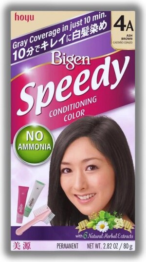 Bigen BIGENbyHoyuSpeedy(4AAshBrown)ConditioningColorNoAmmonia(2.82oz)|Rich,conditioningformulawithherbalextracts