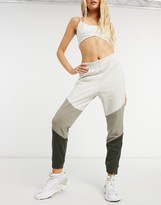 Thumbnail for your product : BB Dakota color block sweatpants in ivory