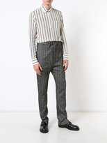 Thumbnail for your product : Ann Demeulemeester concealed placket striped shirt