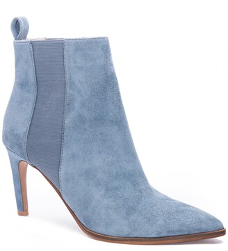 light blue suede boots