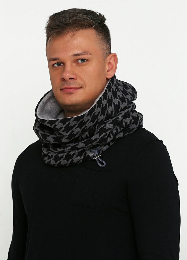 Etsy Gray Knitwear Snood Tube Scarf