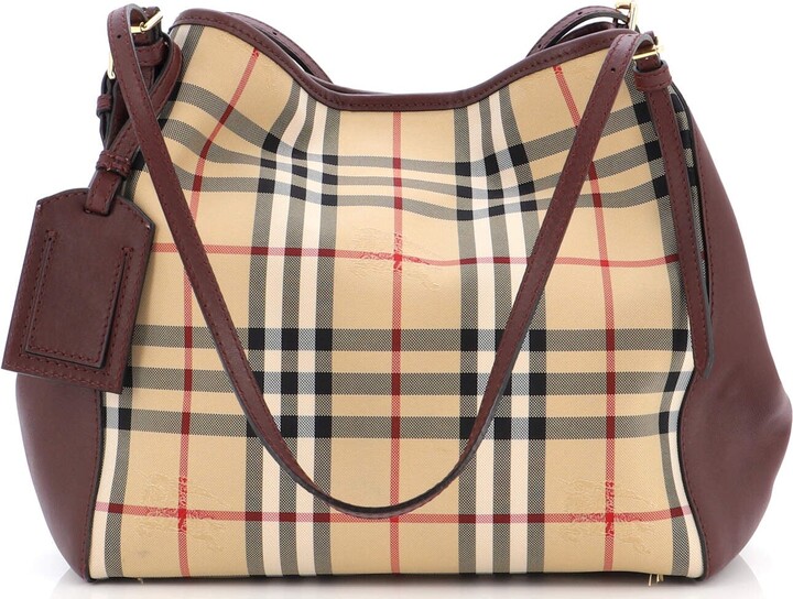 Canterbury leather handbag Burberry Beige in Leather - 36173560