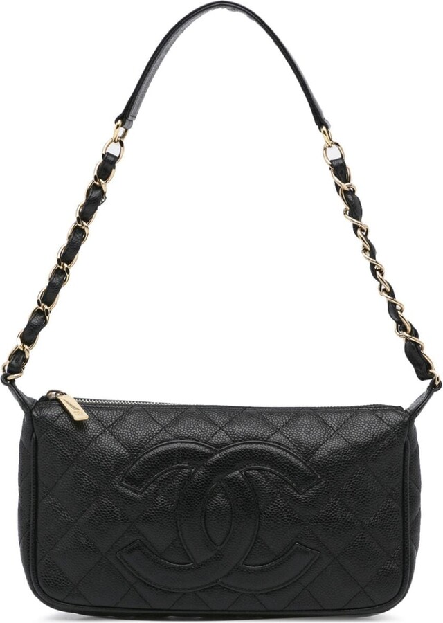 Chanel Pre Owned 2004-2005 Timeless CC Pochette quilted shoulder bag -  ShopStyle
