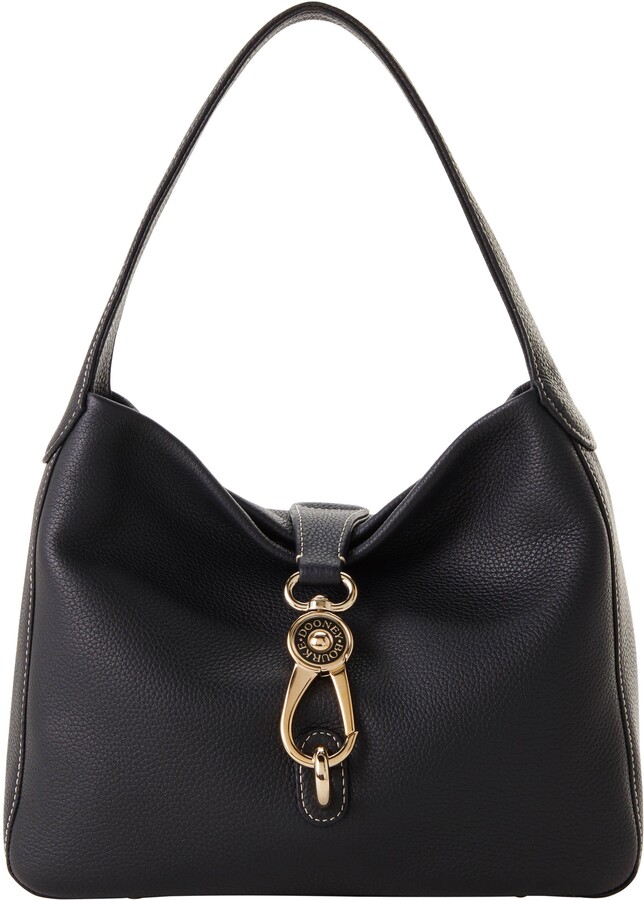 dooney & bourke pebble grain logo lock shoulder bag