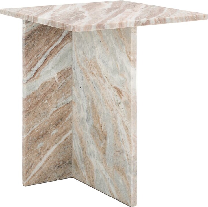 Safavieh Couture Adriano 2-Leg Marble Accent Table