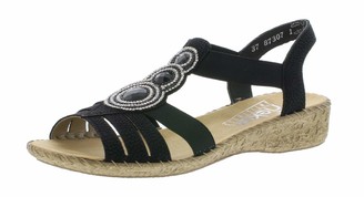 Rieker Women's 61659-00 Closed Toe Sandals