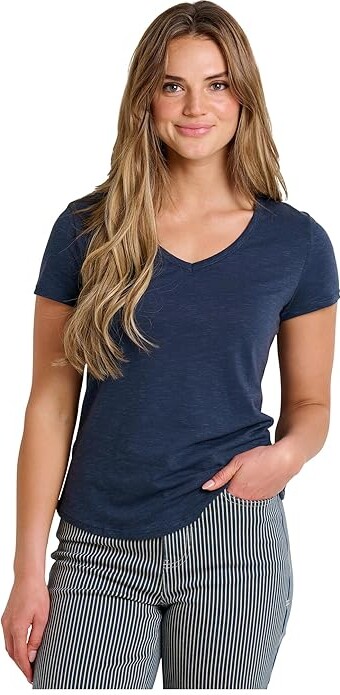 Toad&Co Marley II Short Sleeve T-Shirts Women's Clothing Big Sky : SM, Spandex/Lyocell/Cotton
