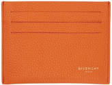 Thumbnail for your product : Givenchy Orange Leather Card Holder