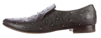 Brunello Cucinelli Leather Embellished Loafers