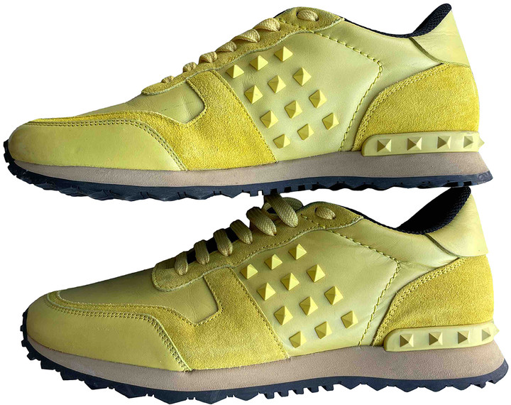 valentino trainers yellow