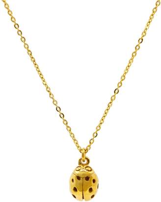 Lee Renee Ladybird Necklace (Wings Closed) - Gold