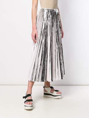 Marni metallic pleated skirt