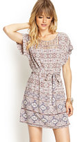 Thumbnail for your product : Forever 21 contemporary cutout diamond print dress