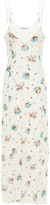 Thumbnail for your product : Paco Rabanne Floral-print Stretch-jersey Maxi Slip Dress