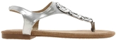 Thumbnail for your product : Timeless Silver Thong Flat Sandal