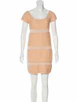 Thumbnail for your product : Rag & Bone Silk-Trimmed Sheath Dress Pink