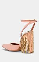 Thumbnail for your product : Area Women's Crystal-Fringe Patent Leather Pumps - Nudeflesh