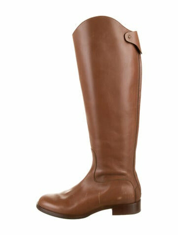 Chloé Leather Riding Boots Brown ShopStyle