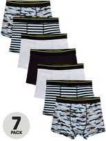 Thumbnail for your product : Very Boys 7 Pack Print Trunks - Print