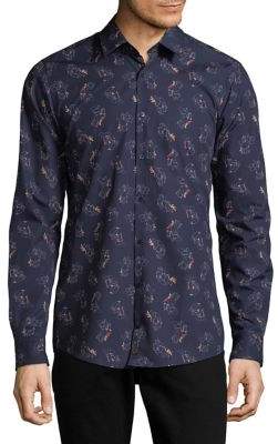 Strellson Slim-Fit Floral Button-Down Shirt