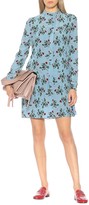 Thumbnail for your product : Valentino floral silk-crepe dress