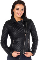 Thumbnail for your product : Missy Empire Clary Cropped Biker Jacket