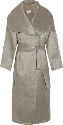 Maison Margiela Oversized metallic wool-blend coat