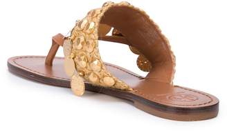 Tory Burch Patos coin thong sandals