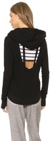 Thumbnail for your product : Pam & Gela High Low Cutout Hoodie