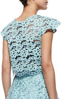 Thumbnail for your product : Alexis Tovi Sheer Lace Crop Top