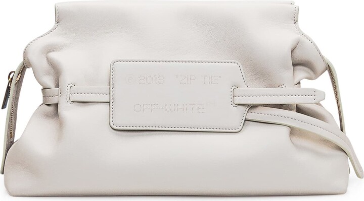 Clutch Off White Zip Bag ASOS DESIGN Zip Top Clutch Bag In Off White