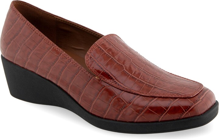 Aerosoles Women's Tart Wedge Heel Loafers