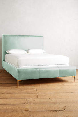 Anthropologie Premium Leather Edlyn Bed