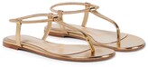 Gold Metallic Thong Sandals | Shop the worldâs largest collection of fashion | ShopStyle