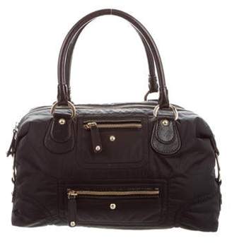 Tod's Leather-Trimmed Nylon Tote Black Leather-Trimmed Nylon Tote