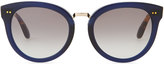 Thumbnail for your product : Toms Rounded Plastic/Metal Sunglasses, Indigo
