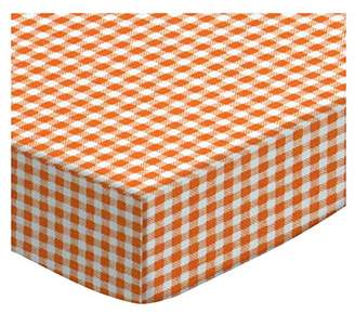 SheetWorld Extra Deep Fitted Portable / Mini Crib Sheet - Primary Gingham Woven - Made In USA