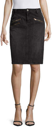 A.N.A Front-Zip Mini Skirt