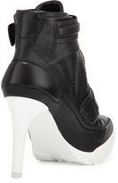 Thumbnail for your product : BCBGMAXAZRIA Powe Leather Ankle Bootie, Black