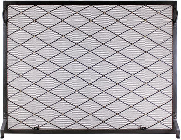 Allantra Single Panel Iron Fireplace Screen